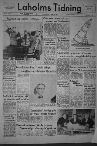 Förstasidan, Lördag 6 februari 1965