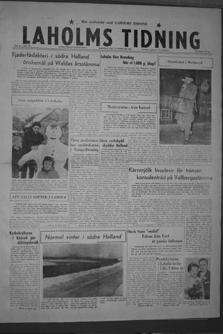 Förstasidan, Tisdag 23 februari 1960