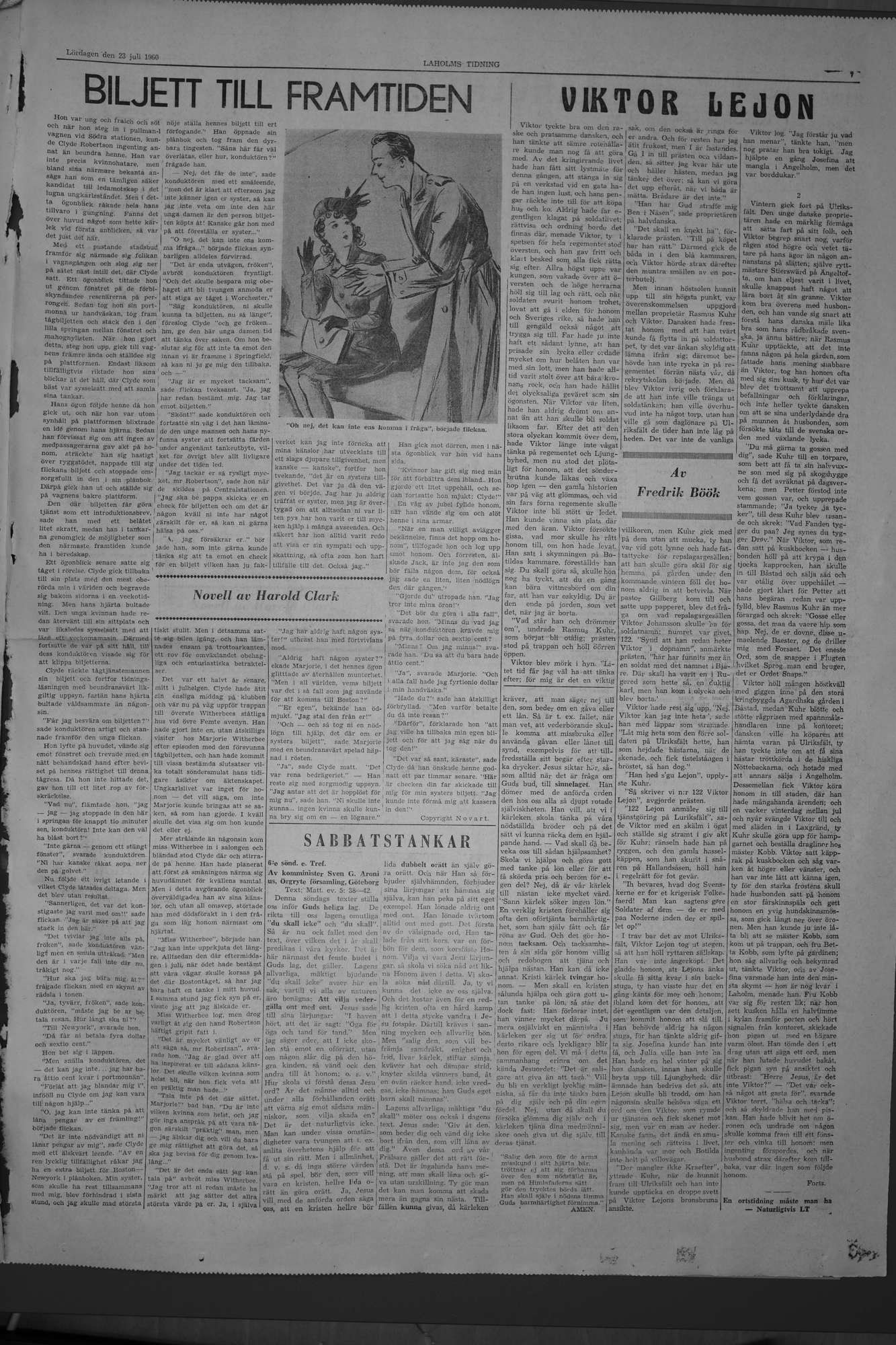 Laholms Tidning Lördag 23 juli 1960, sida 7