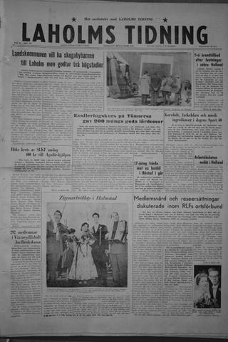 Förstasidan, Onsdag 23 mars 1960