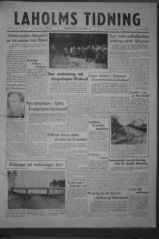 Förstasidan, Torsdag 24 november 1960