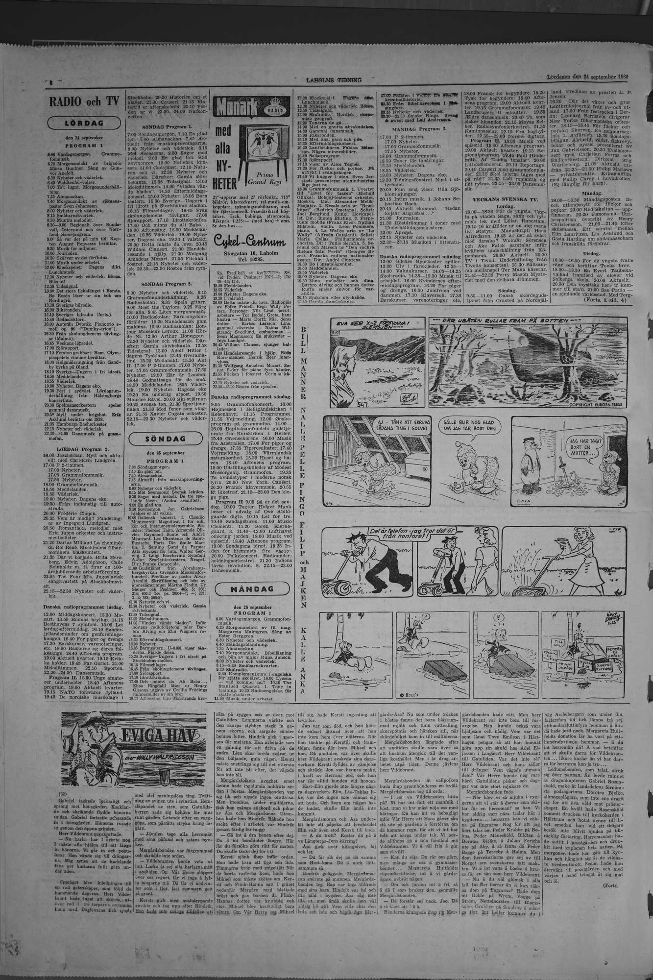 Laholms Tidning Lördag 24 september 1960, sida 6