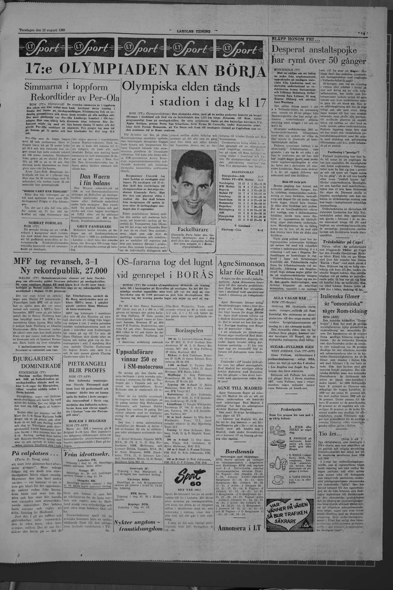 Laholms Tidning Torsdag 25 augusti 1960, sida 5