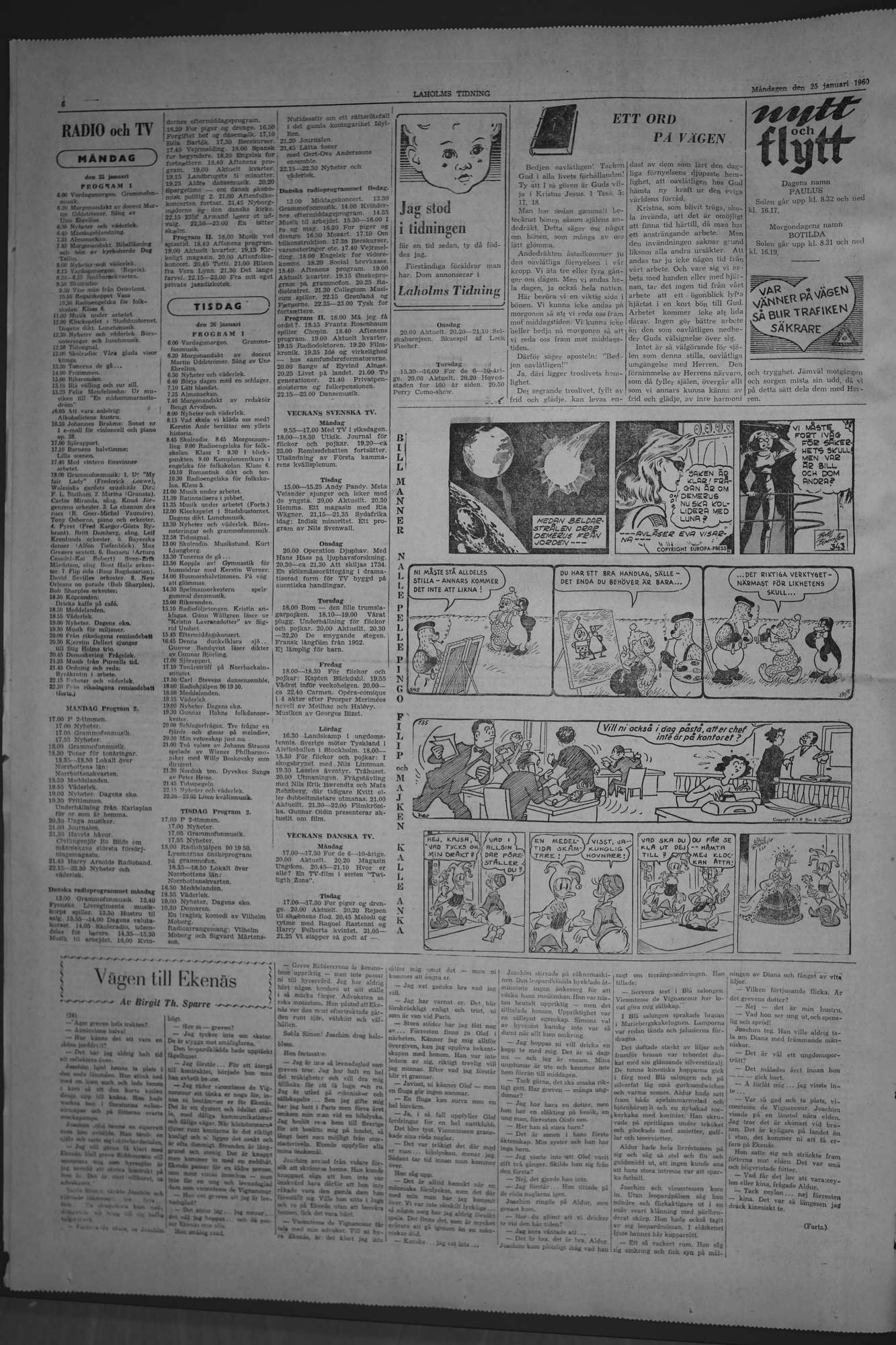 Laholms Tidning Måndag 25 januari 1960, sida 6