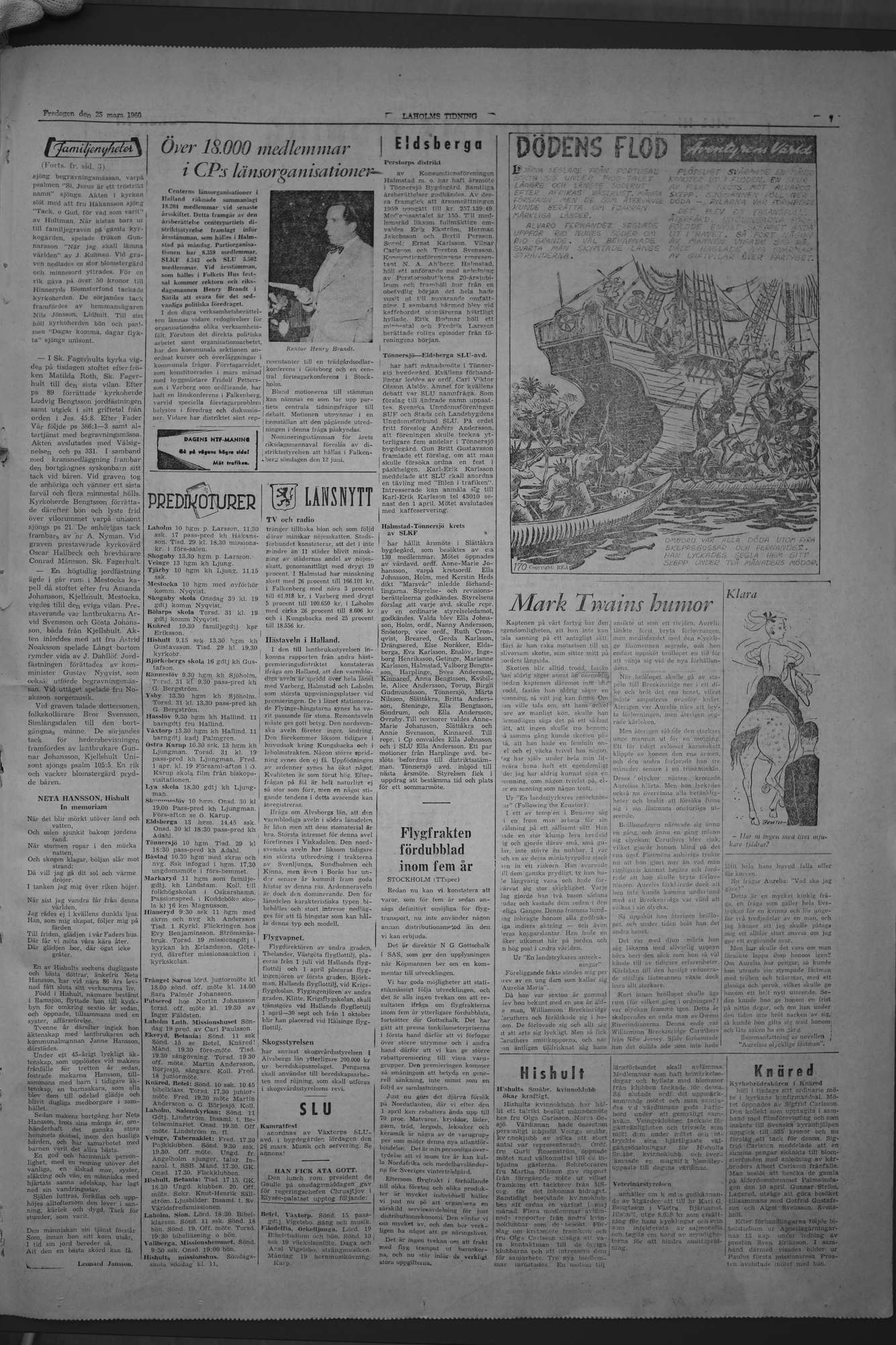 Laholms Tidning Fredag 25 mars 1960, sida 7