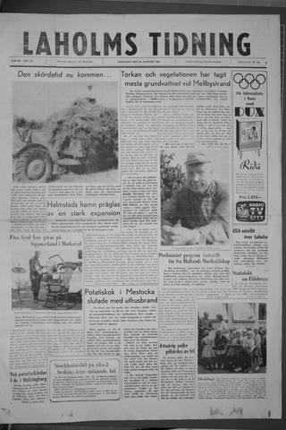 Förstasidan, Fredag 26 augusti 1960