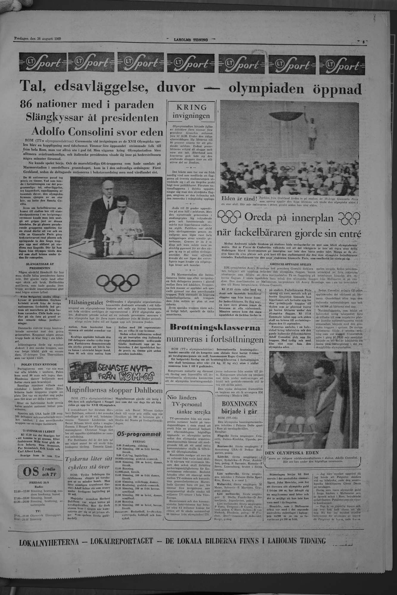 Laholms Tidning Fredag 26 augusti 1960, sida 5