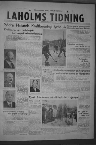 Förstasidan, Fredag 26 februari 1960