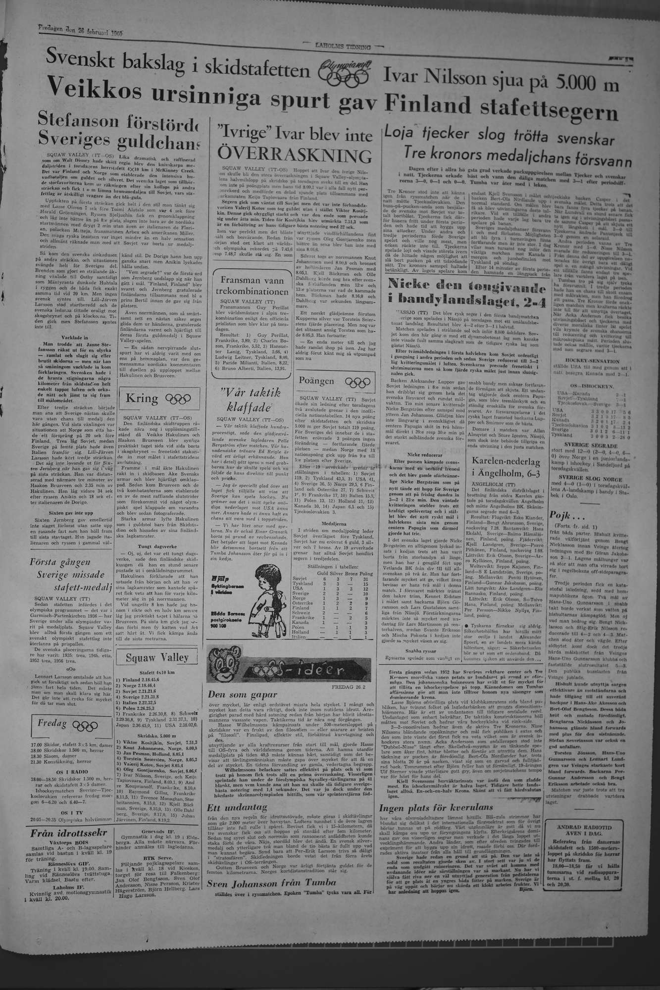Laholms Tidning Fredag 26 februari 1960, sida 5
