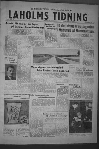 Förstasidan, Tisdag 26 januari 1960