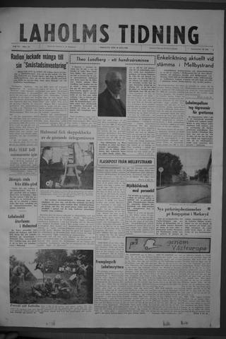 Förstasidan, Tisdag 26 juli 1960