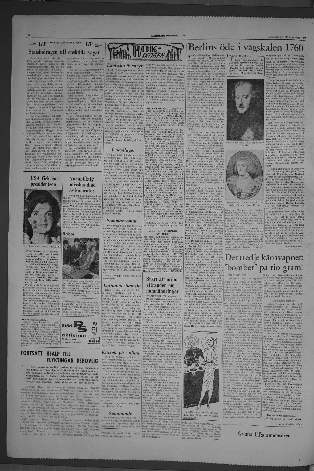 Laholms Tidning Lördag 26 november 1960, sida 4