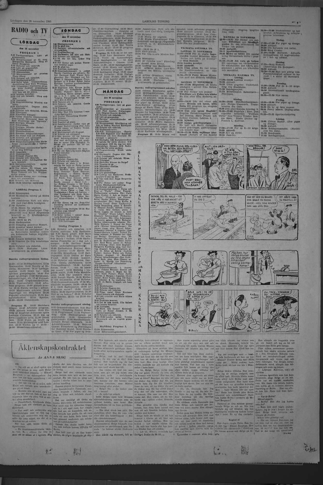 Laholms Tidning Lördag 26 november 1960, sida 7