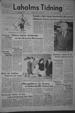 Förstasidan, Torsdag 11 februari 1965