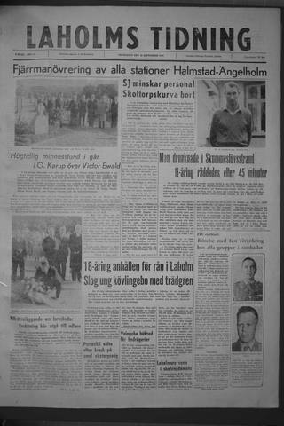 Förstasidan, Måndag 26 september 1960