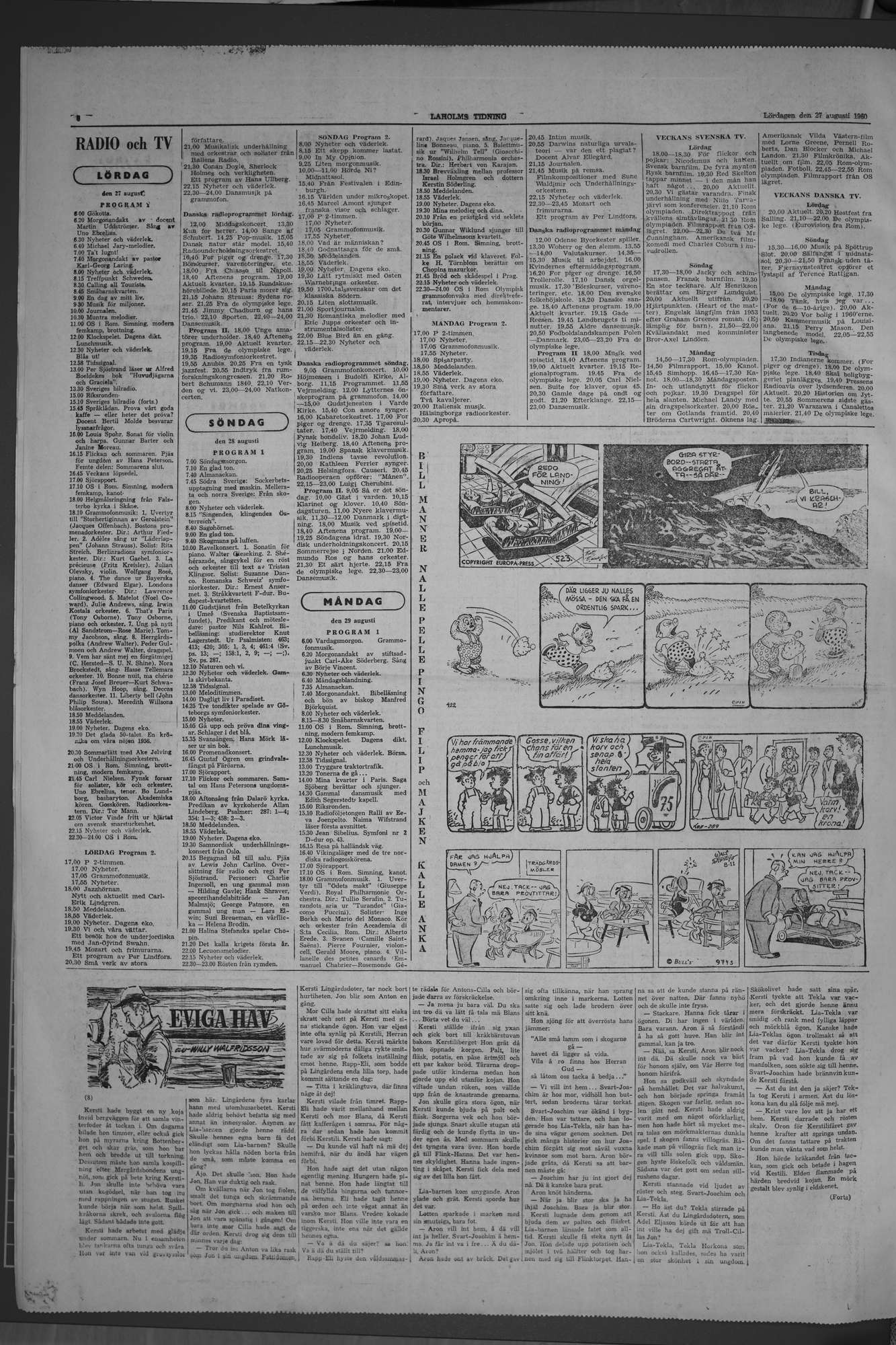 Laholms Tidning Lördag 27 augusti 1960, sida 6