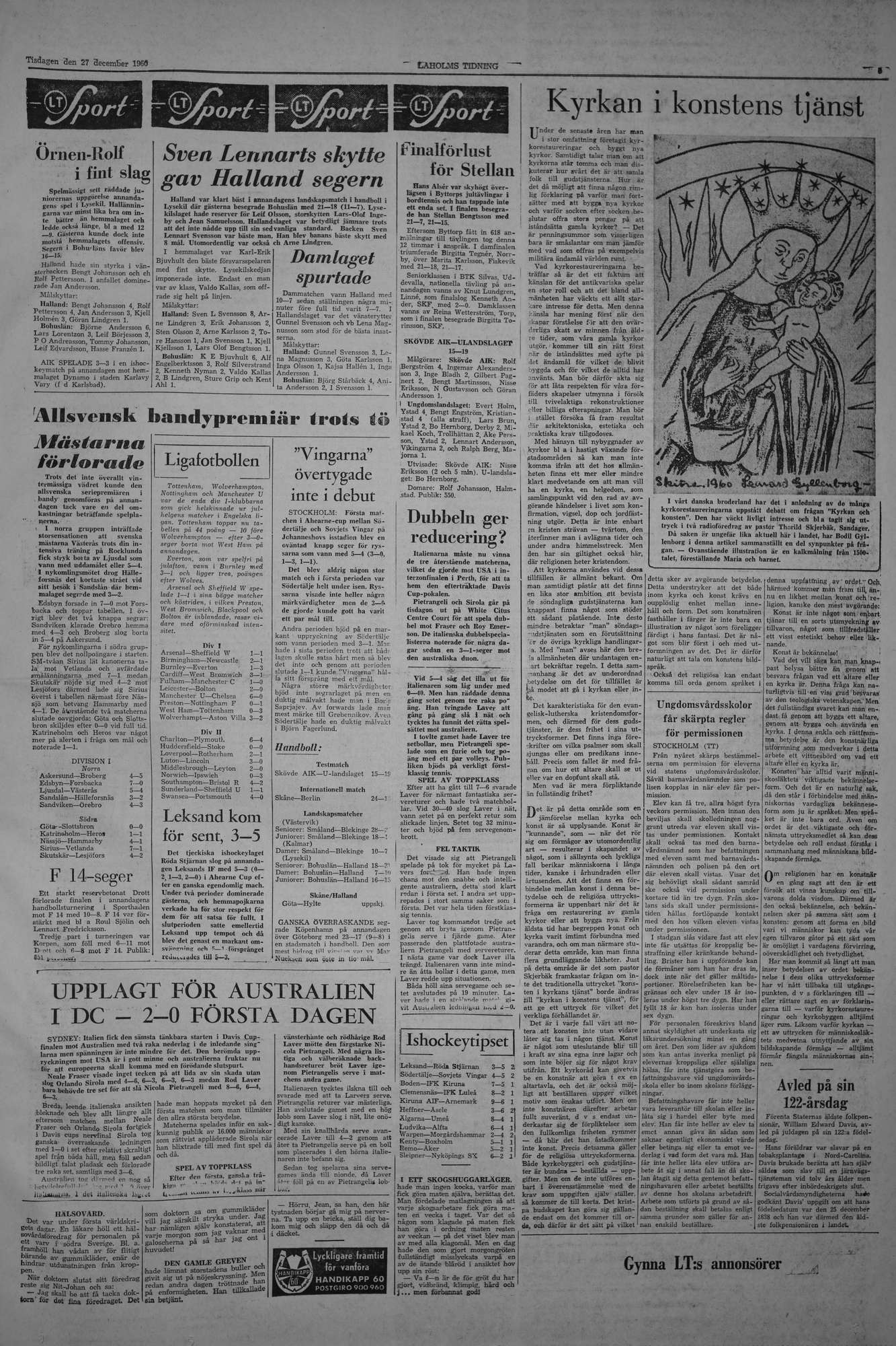 Laholms Tidning Tisdag 27 december 1960, sida 5