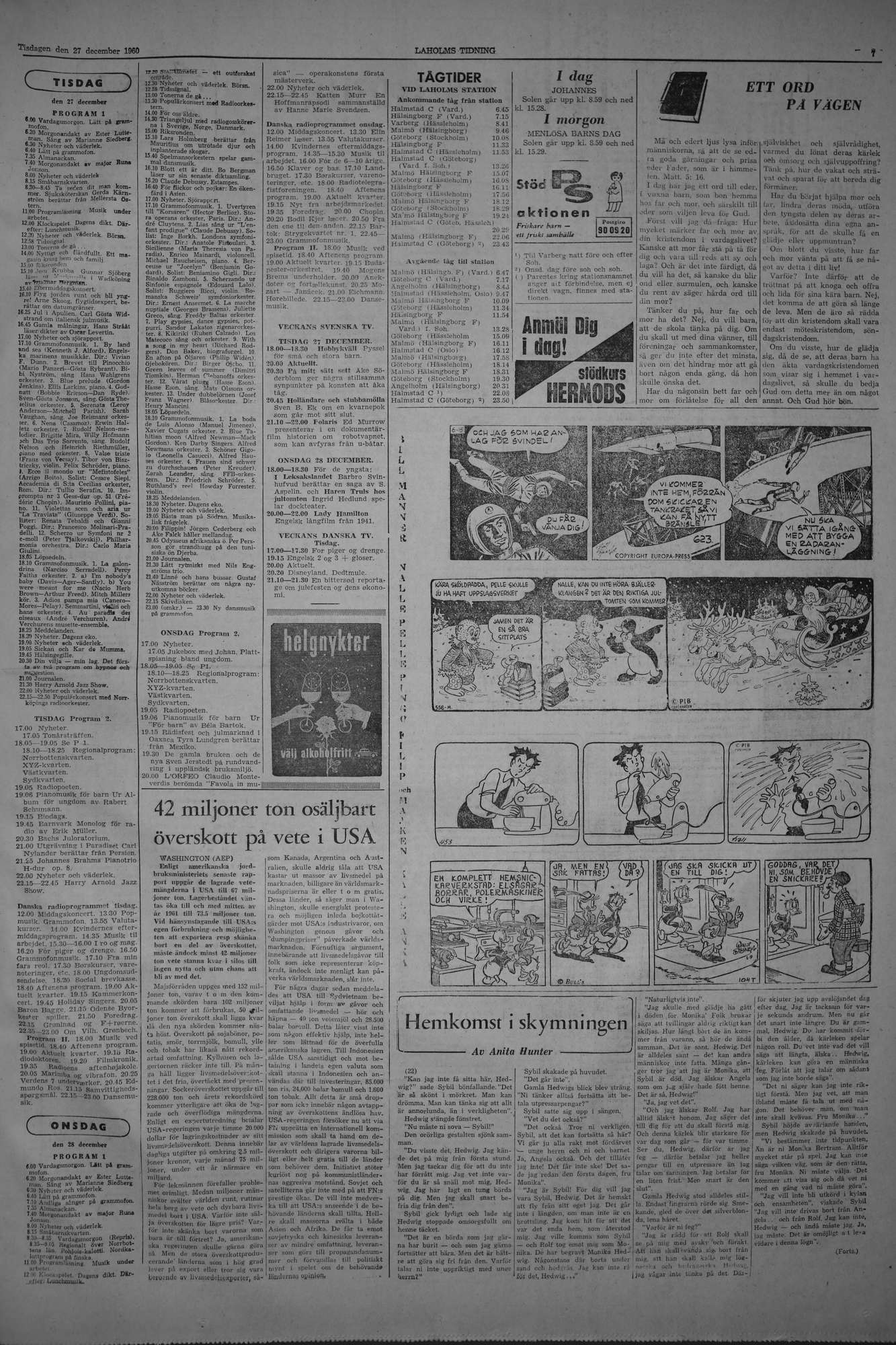Laholms Tidning Tisdag 27 december 1960, sida 7