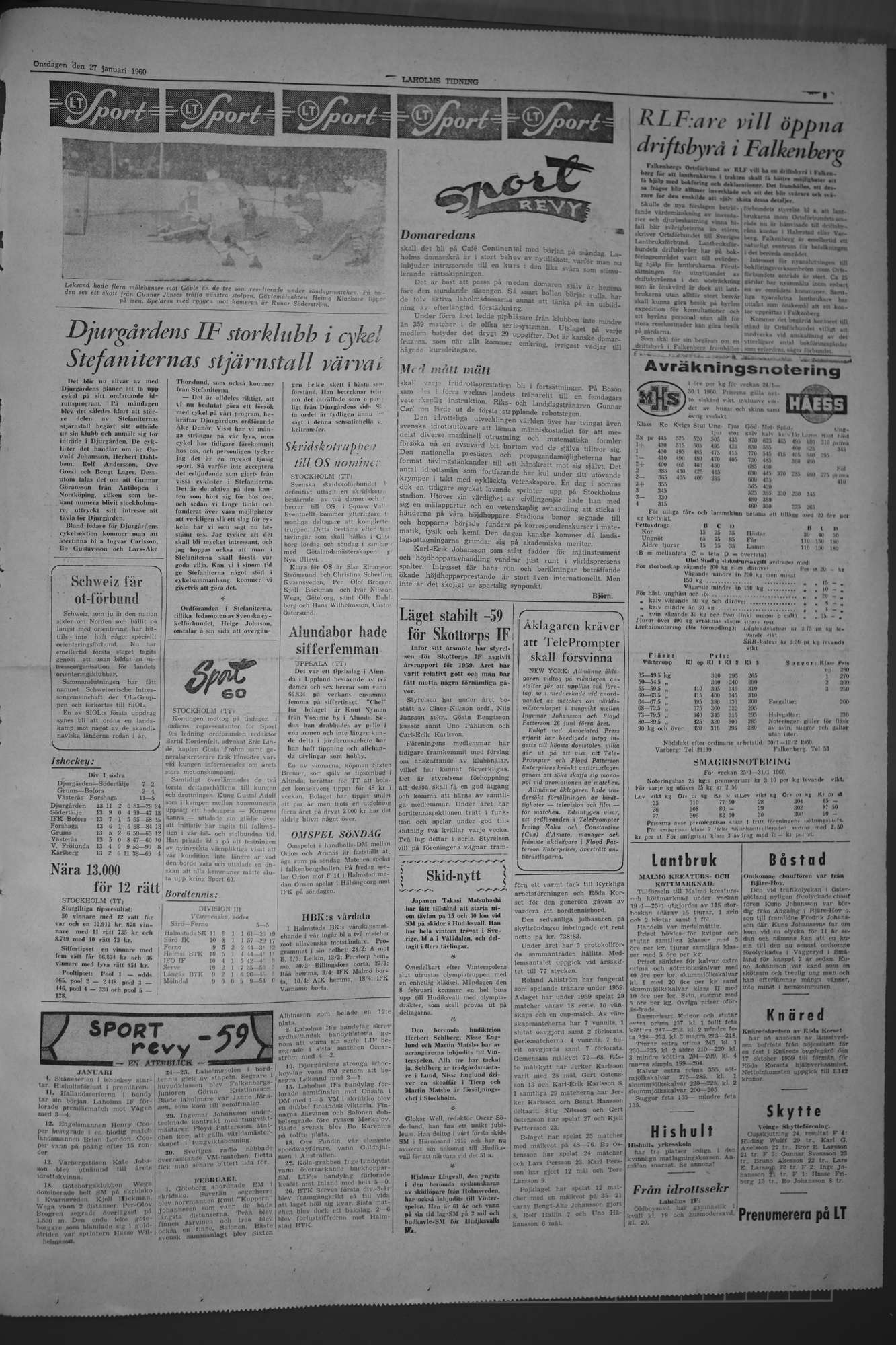 Laholms Tidning Onsdag 27 januari 1960, sida 5