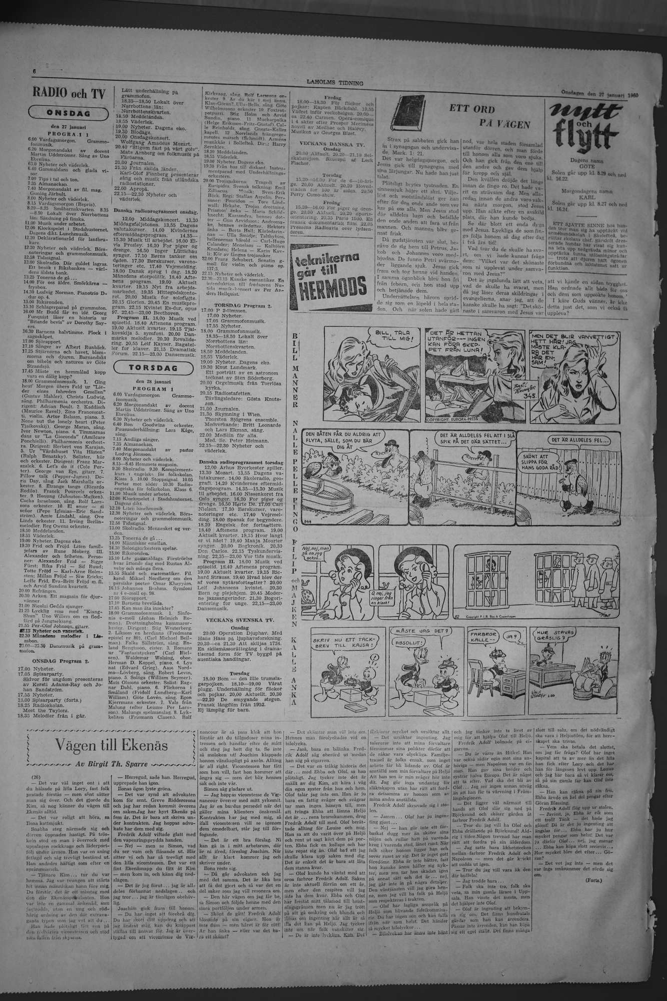 Laholms Tidning Onsdag 27 januari 1960, sida 6