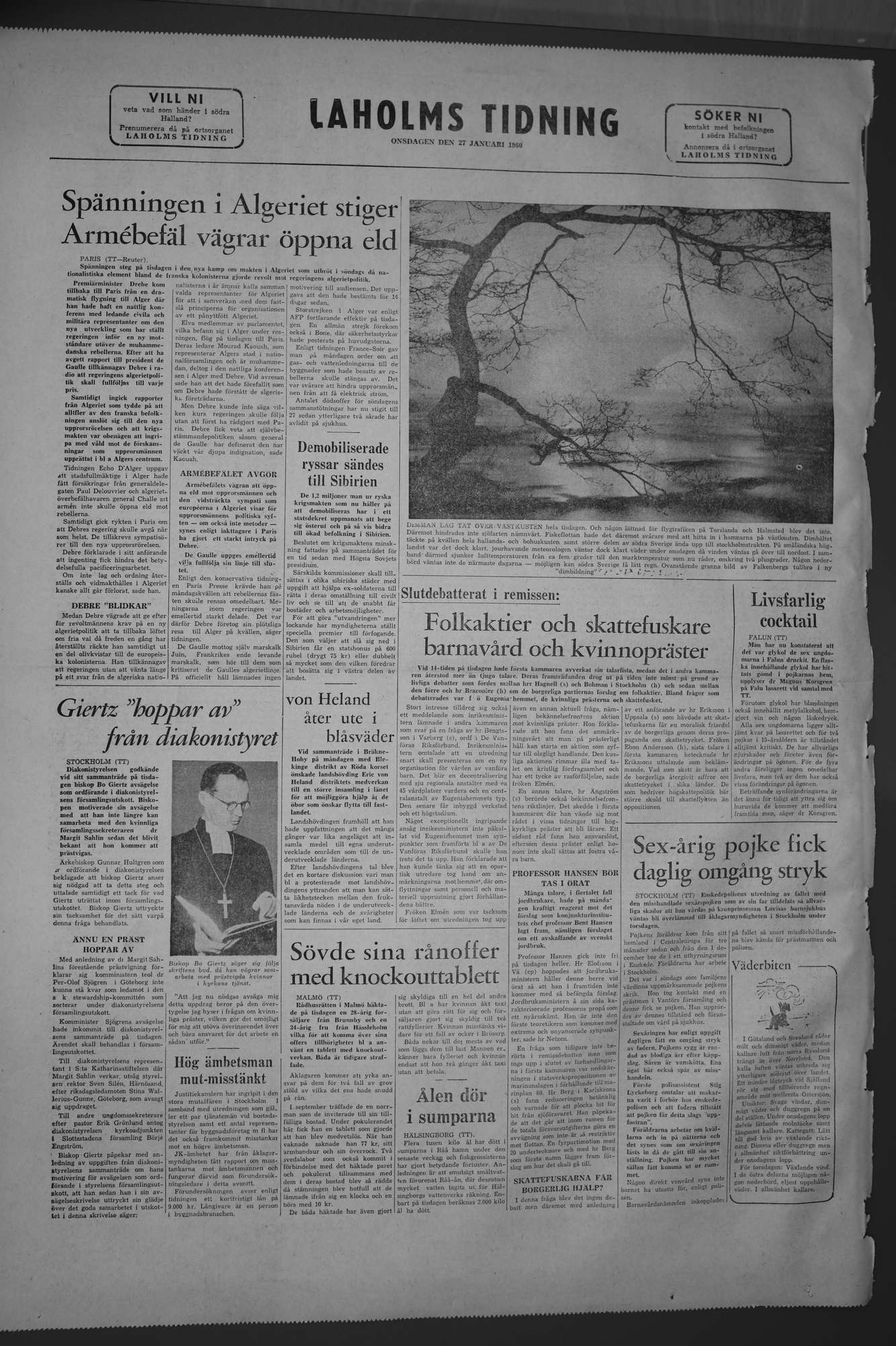 Laholms Tidning Onsdag 27 januari 1960, sida 8