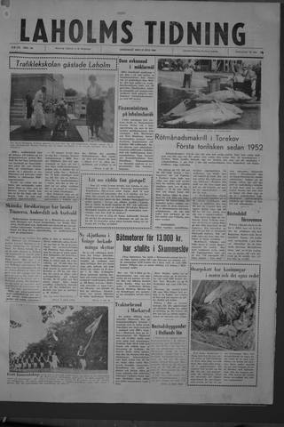 Förstasidan, Onsdag 27 juli 1960