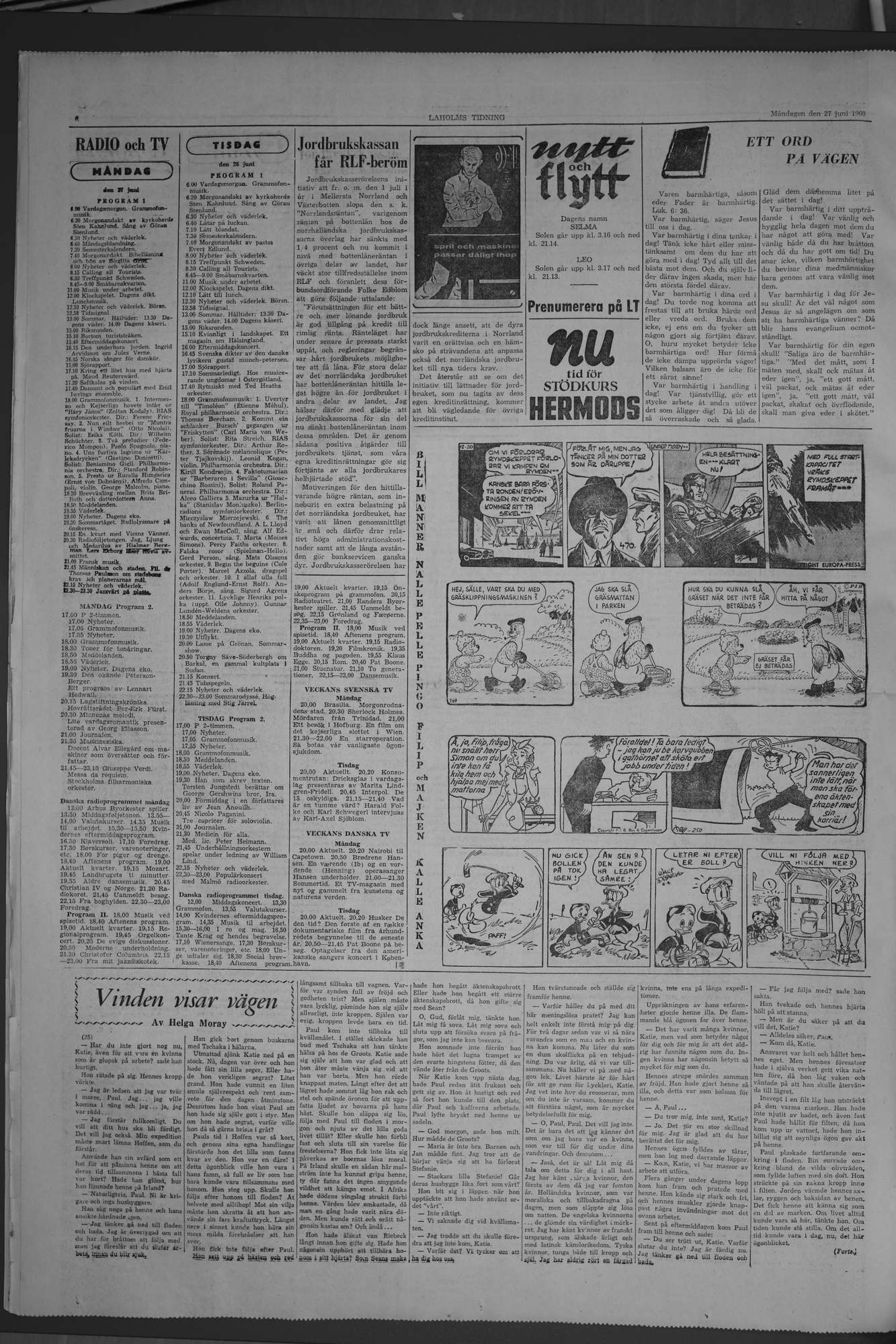 Laholms Tidning Måndag 27 juni 1960, sida 6