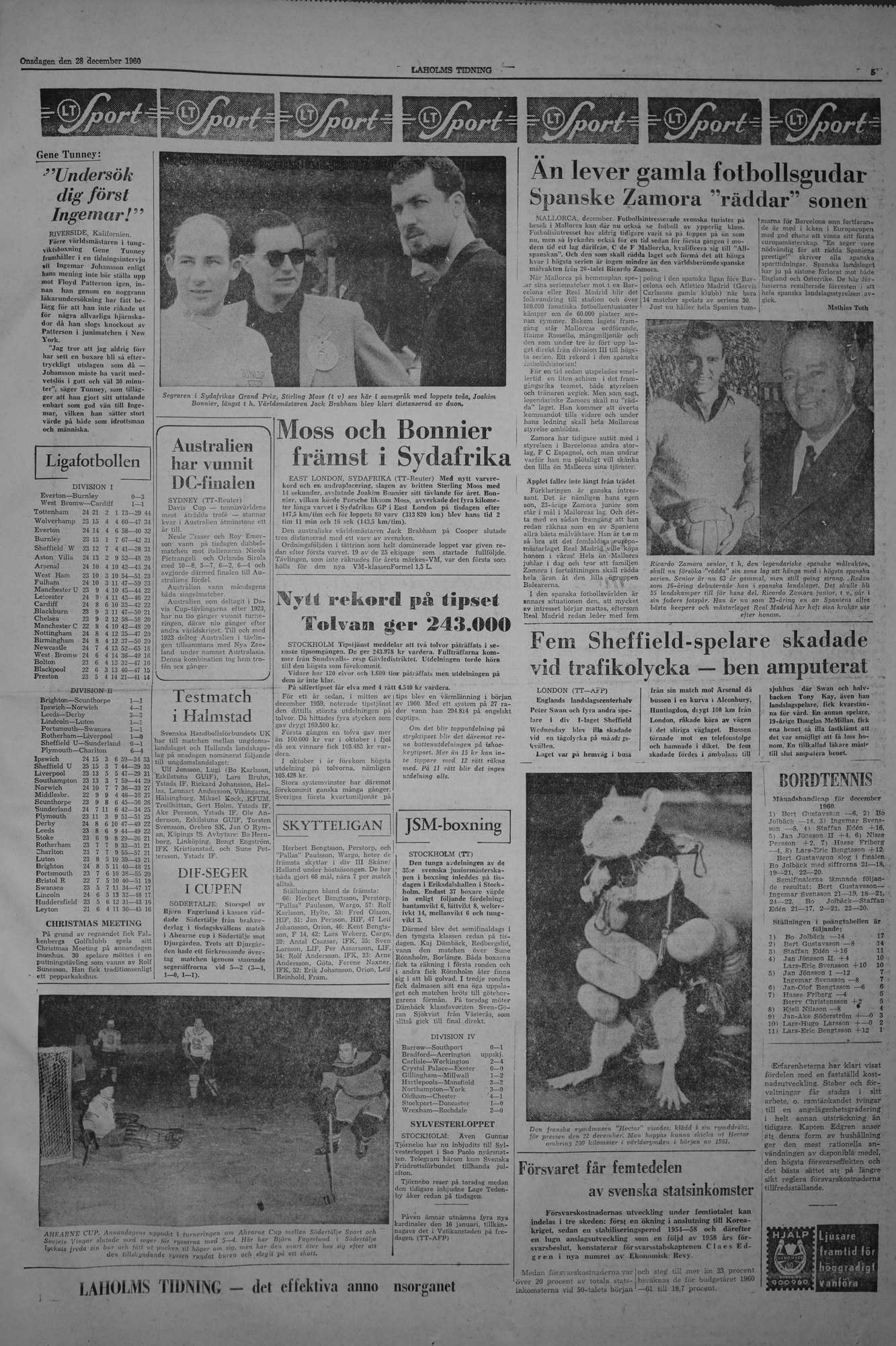 Laholms Tidning Onsdag 28 december 1960, sida 5