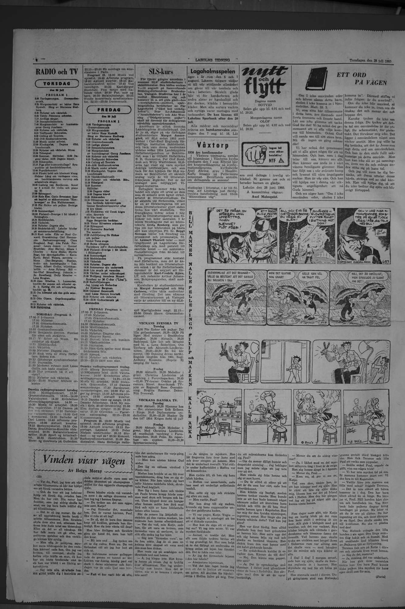 Laholms Tidning Torsdag 28 juli 1960, sida 6
