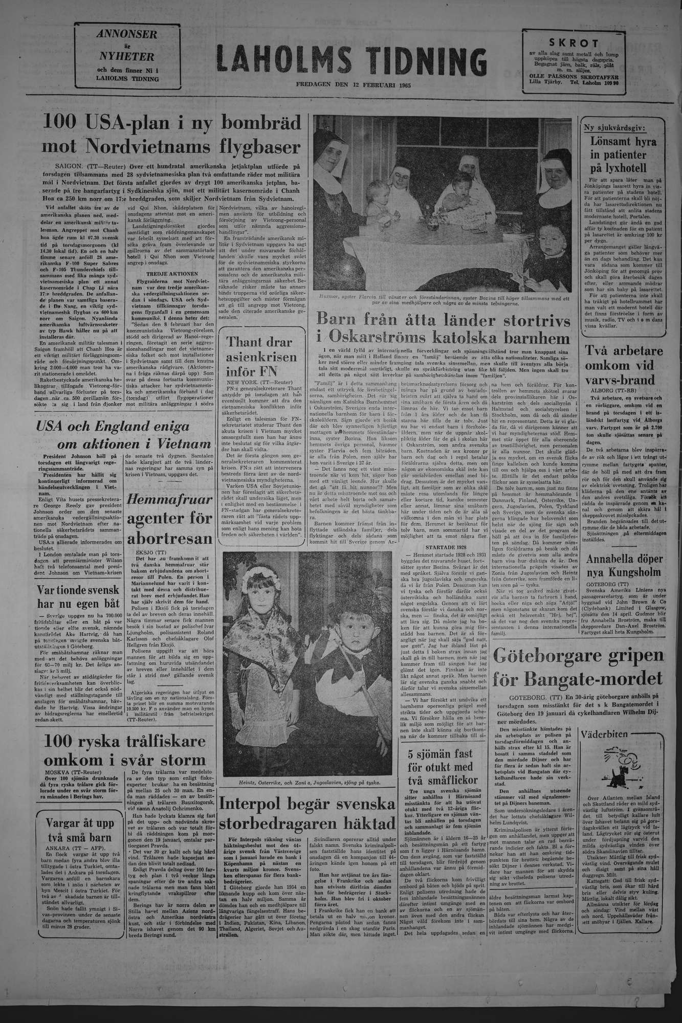 Laholms Tidning Fredag 12 februari 1965, sida 8