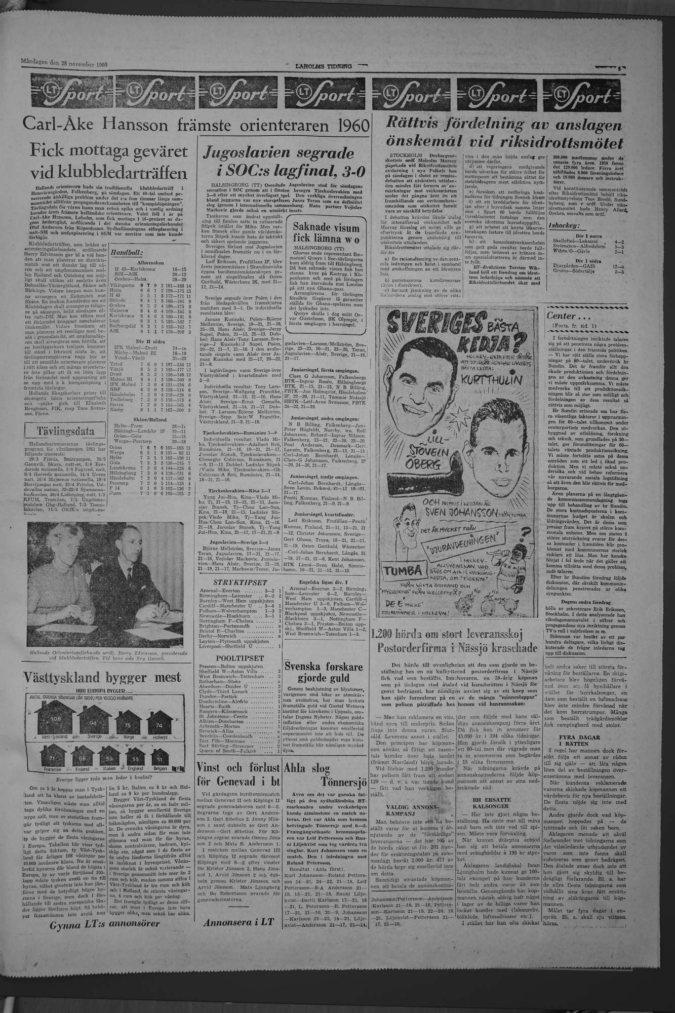 Laholms Tidning Måndag 28 november 1960, sida 5