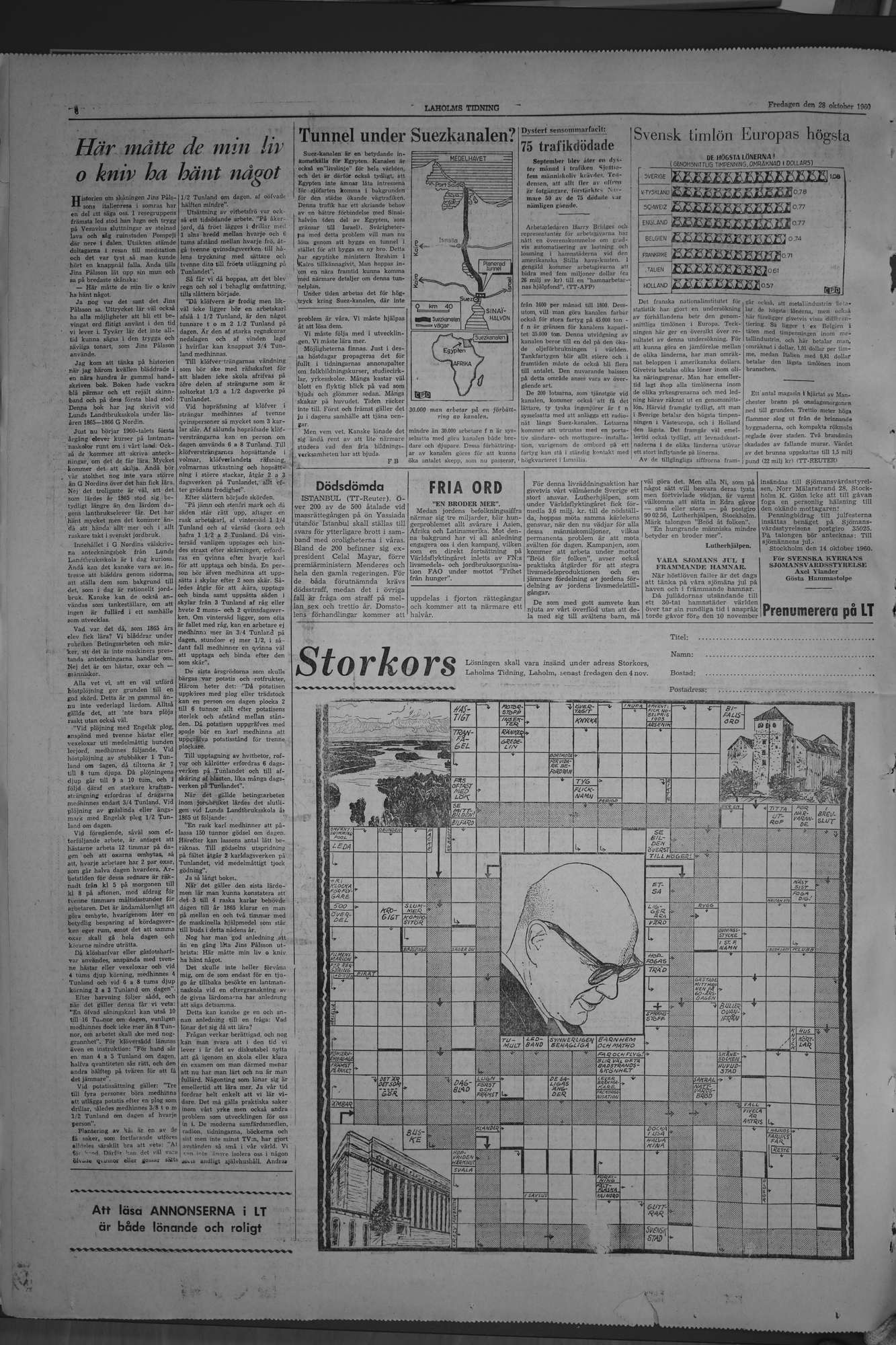 Laholms Tidning Fredag 28 oktober 1960, sida 6
