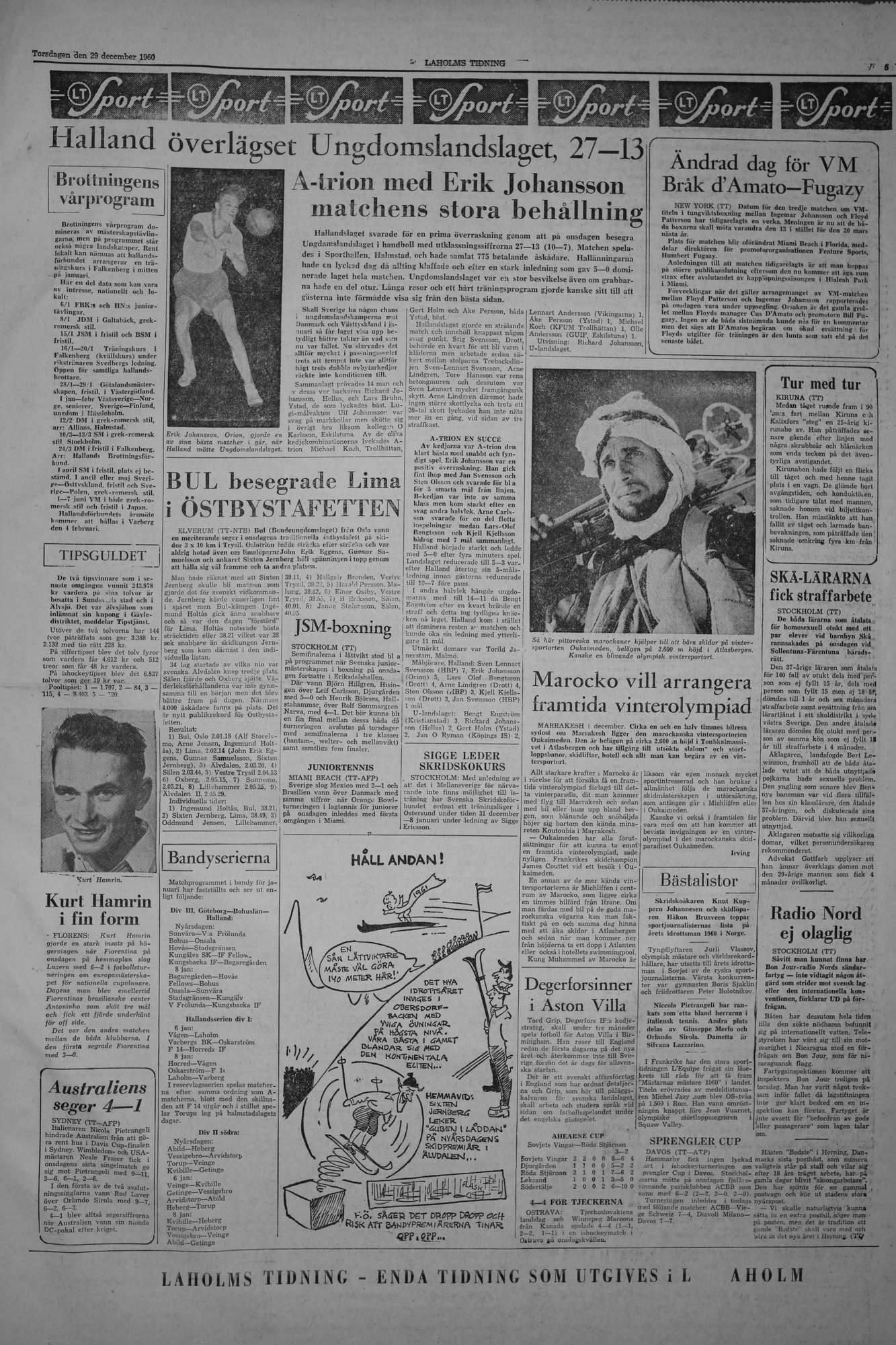 Laholms Tidning Torsdag 29 december 1960, sida 5