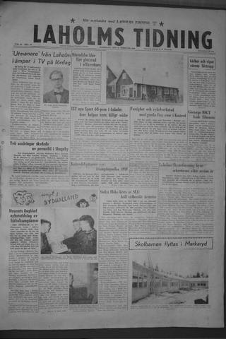 Förstasidan, Måndag 29 februari 1960