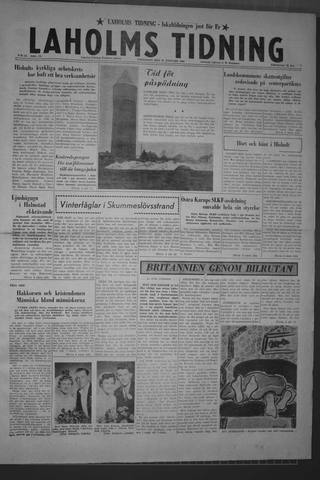 Förstasidan, Fredag 29 januari 1960