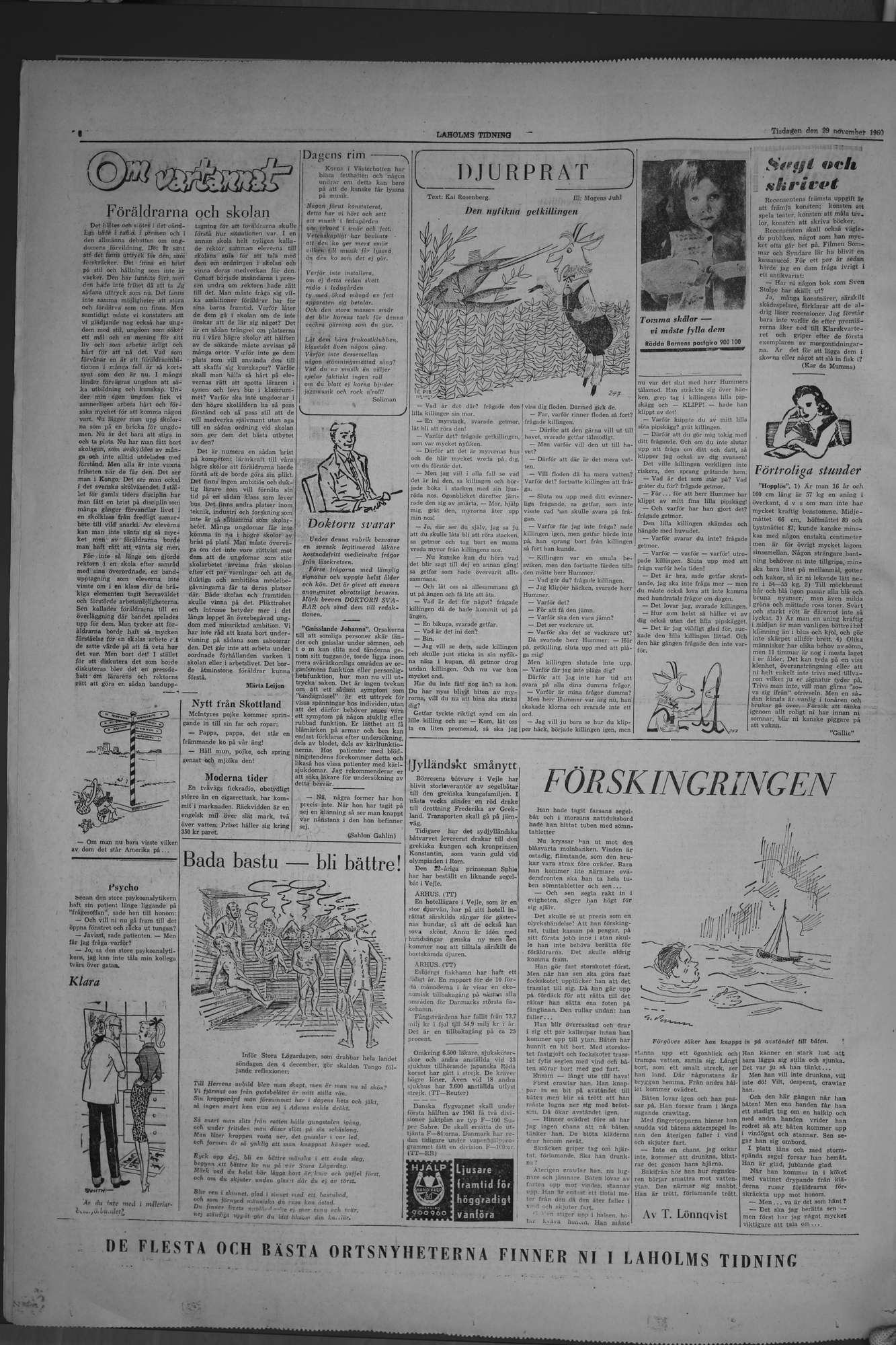 Laholms Tidning Tisdag 29 november 1960, sida 6