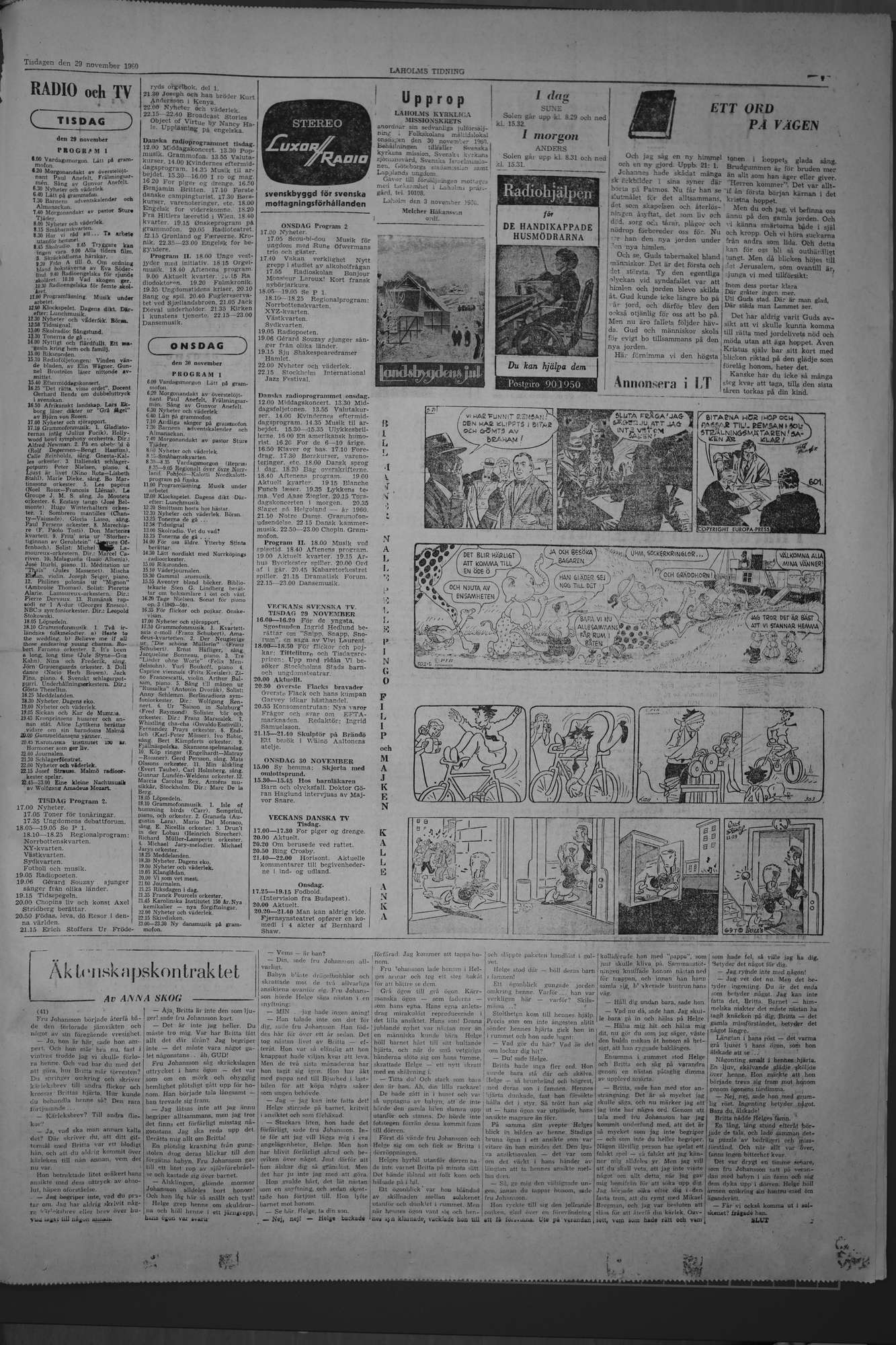 Laholms Tidning Tisdag 29 november 1960, sida 7