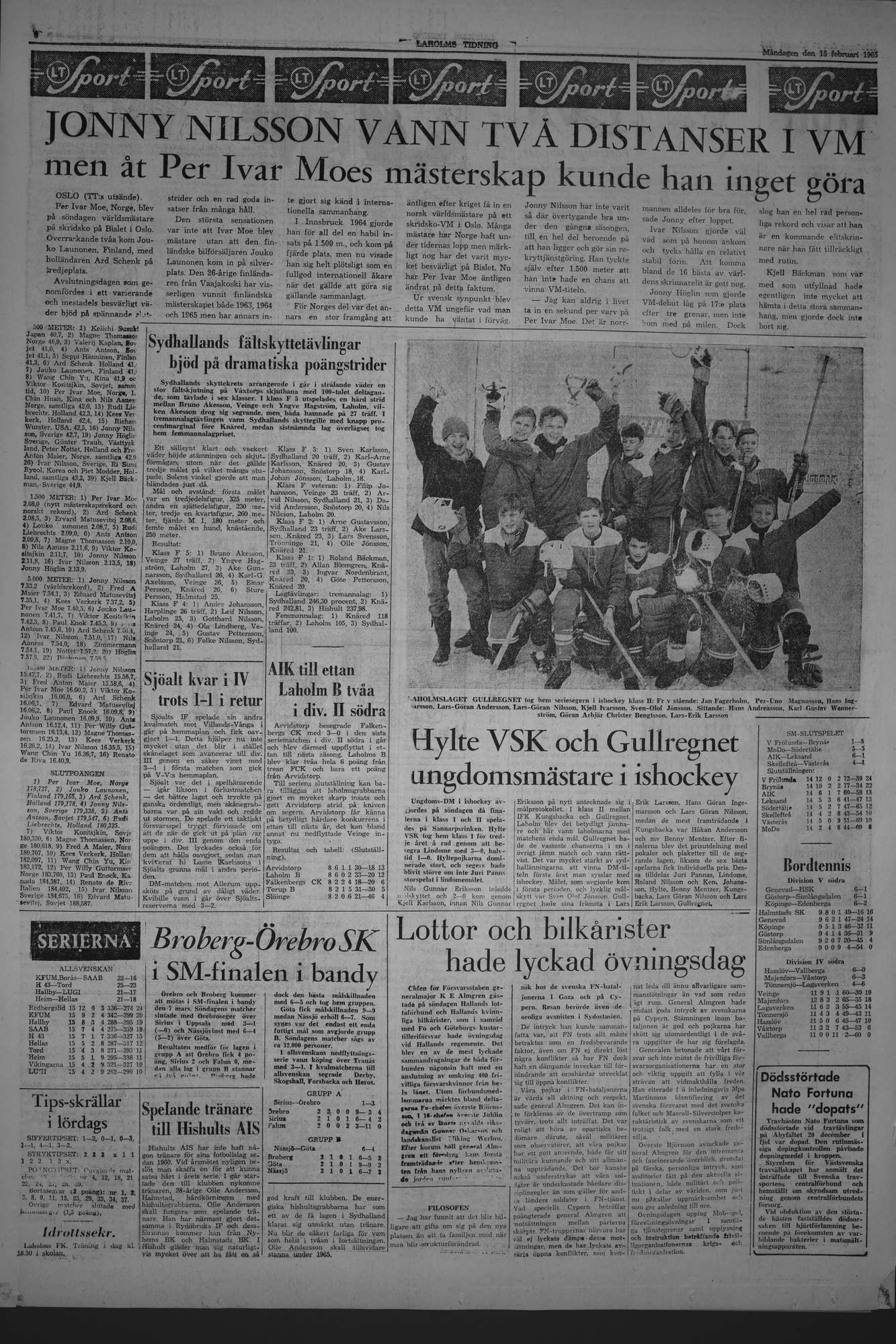 Laholms Tidning Måndag 15 februari 1965, sida 6