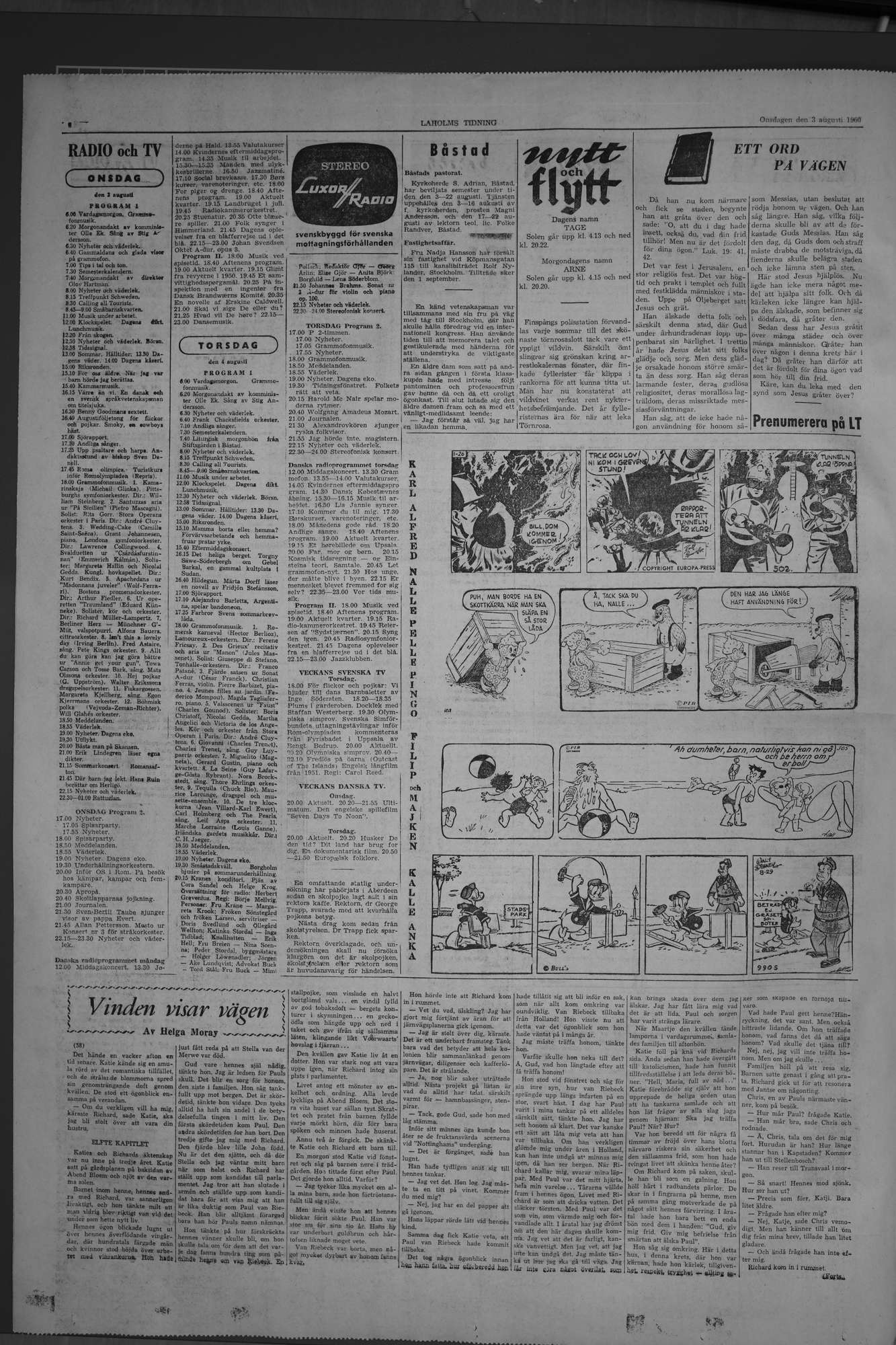 Laholms Tidning Onsdag 3 augusti 1960, sida 6