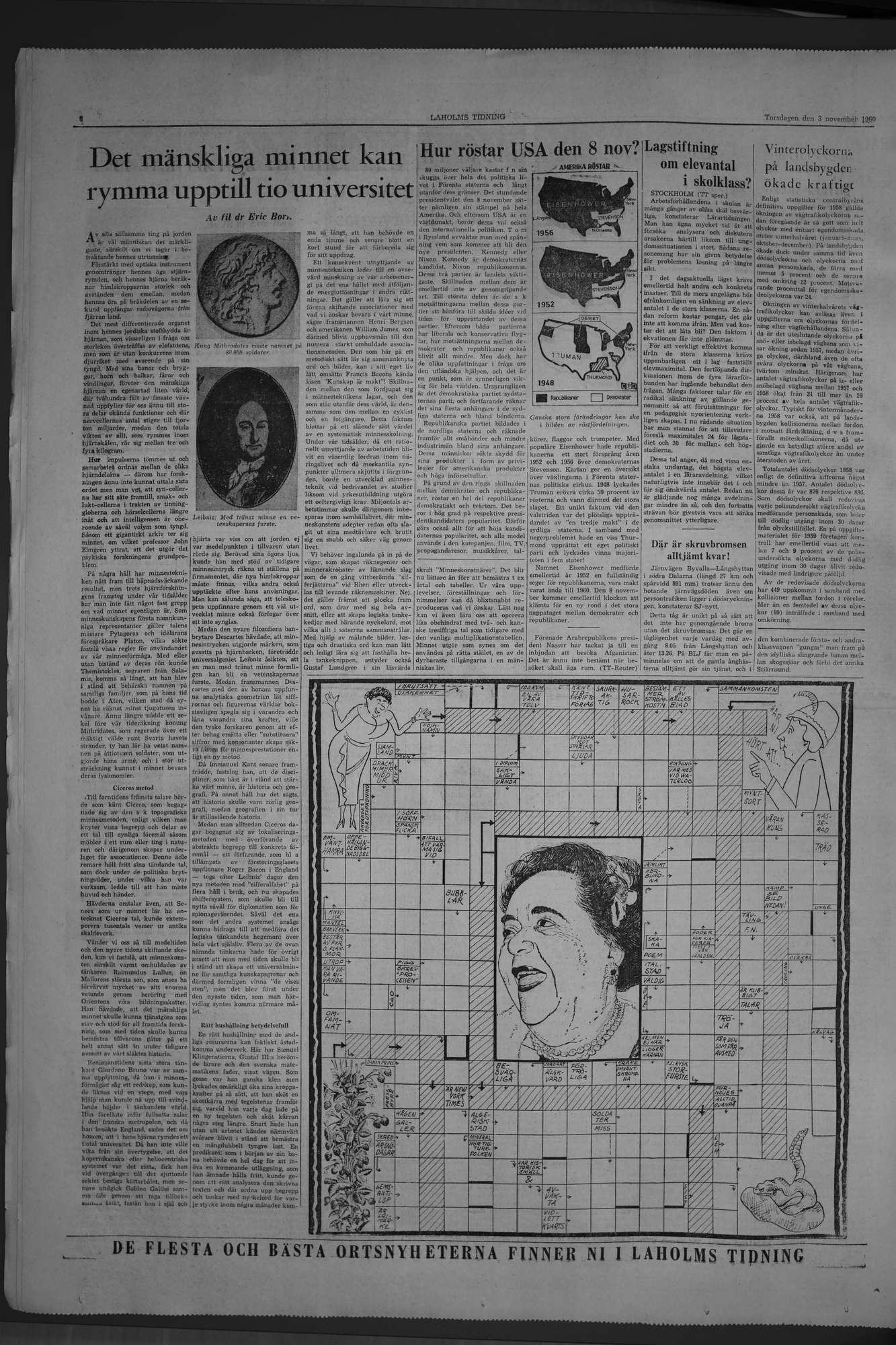 Laholms Tidning Torsdag 3 november 1960, sida 6