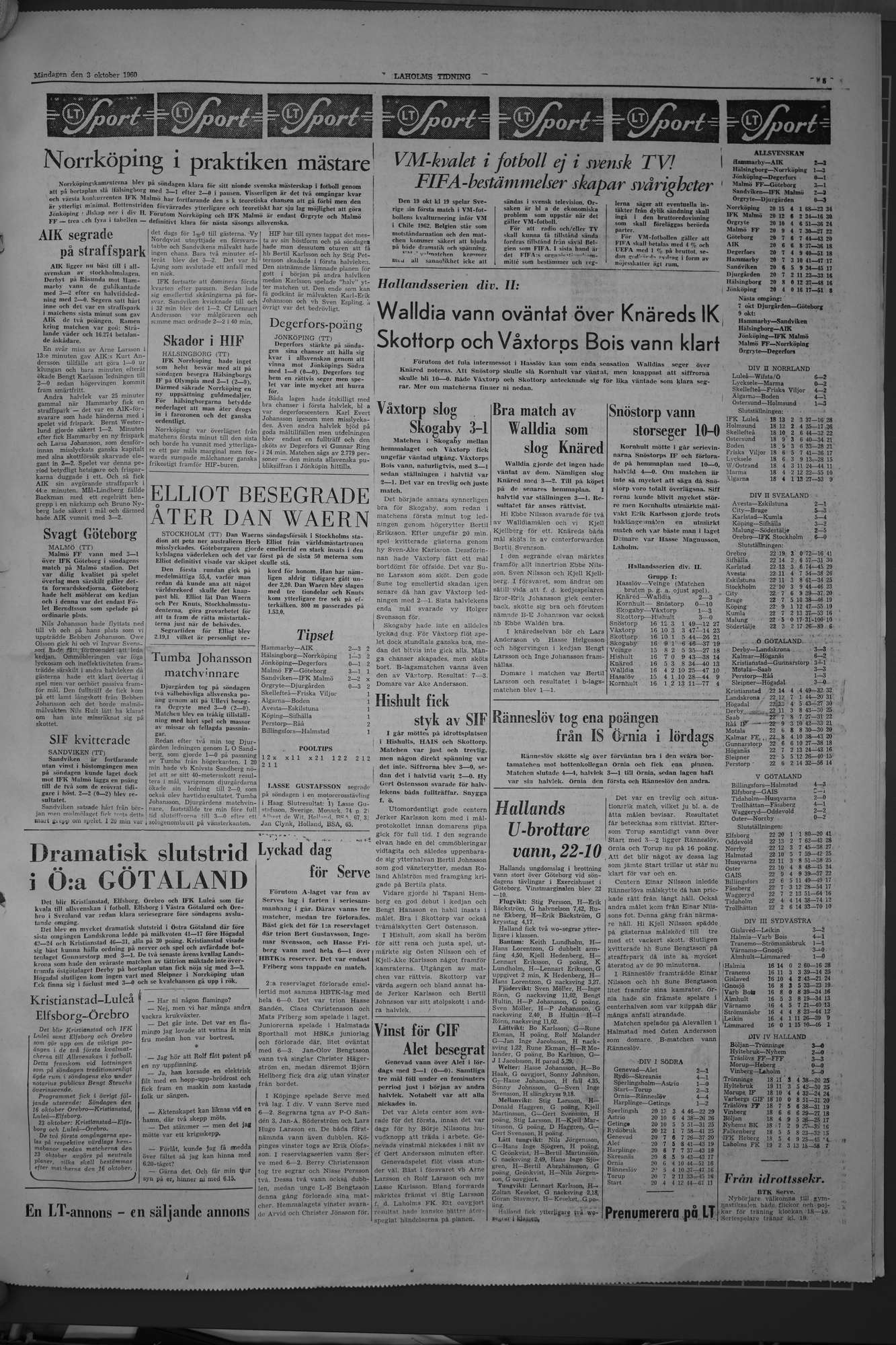 Laholms Tidning Måndag 3 oktober 1960, sida 5