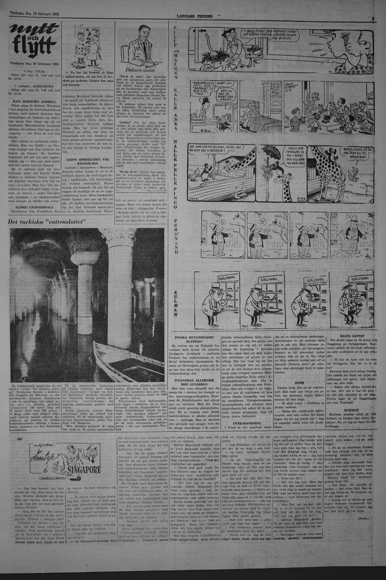 Laholms Tidning Tisdag 16 februari 1965, sida 5