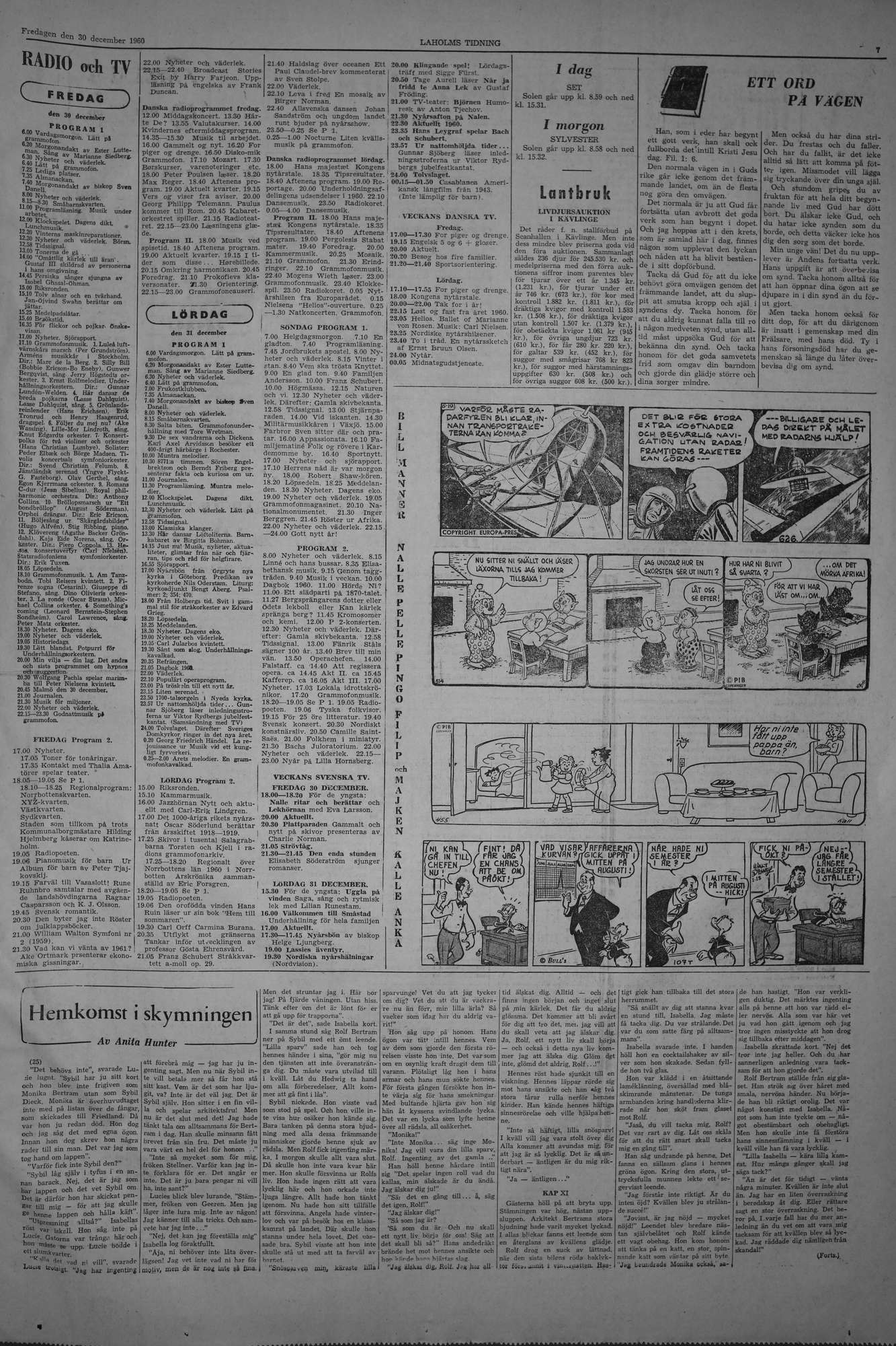 Laholms Tidning Fredag 30 december 1960, sida 7