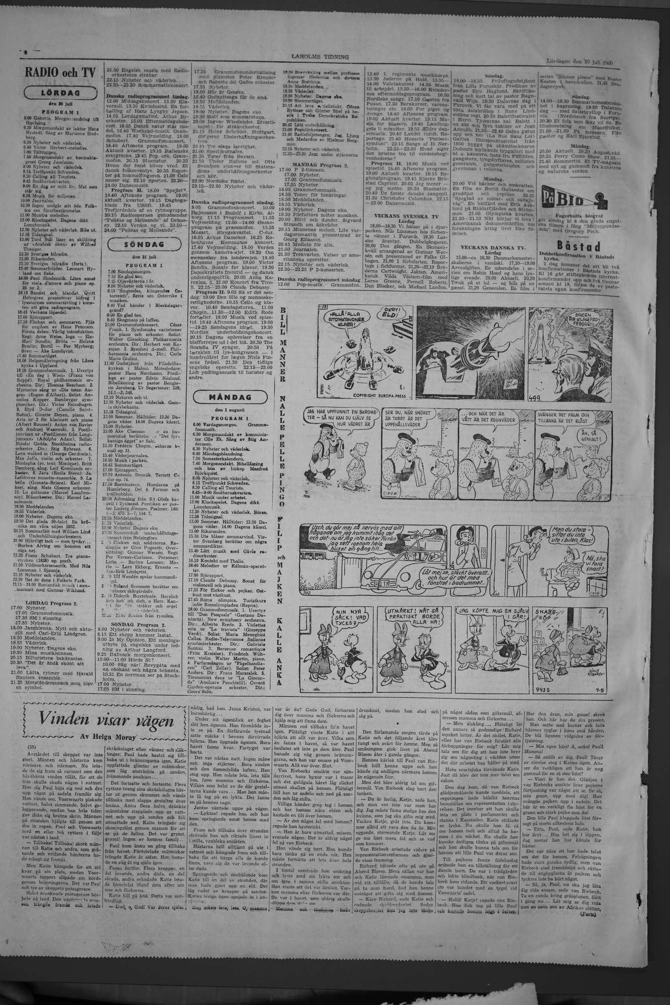 Laholms Tidning Lördag 30 juli 1960, sida 6