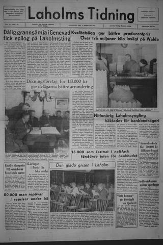 Förstasidan, Onsdag 17 februari 1965