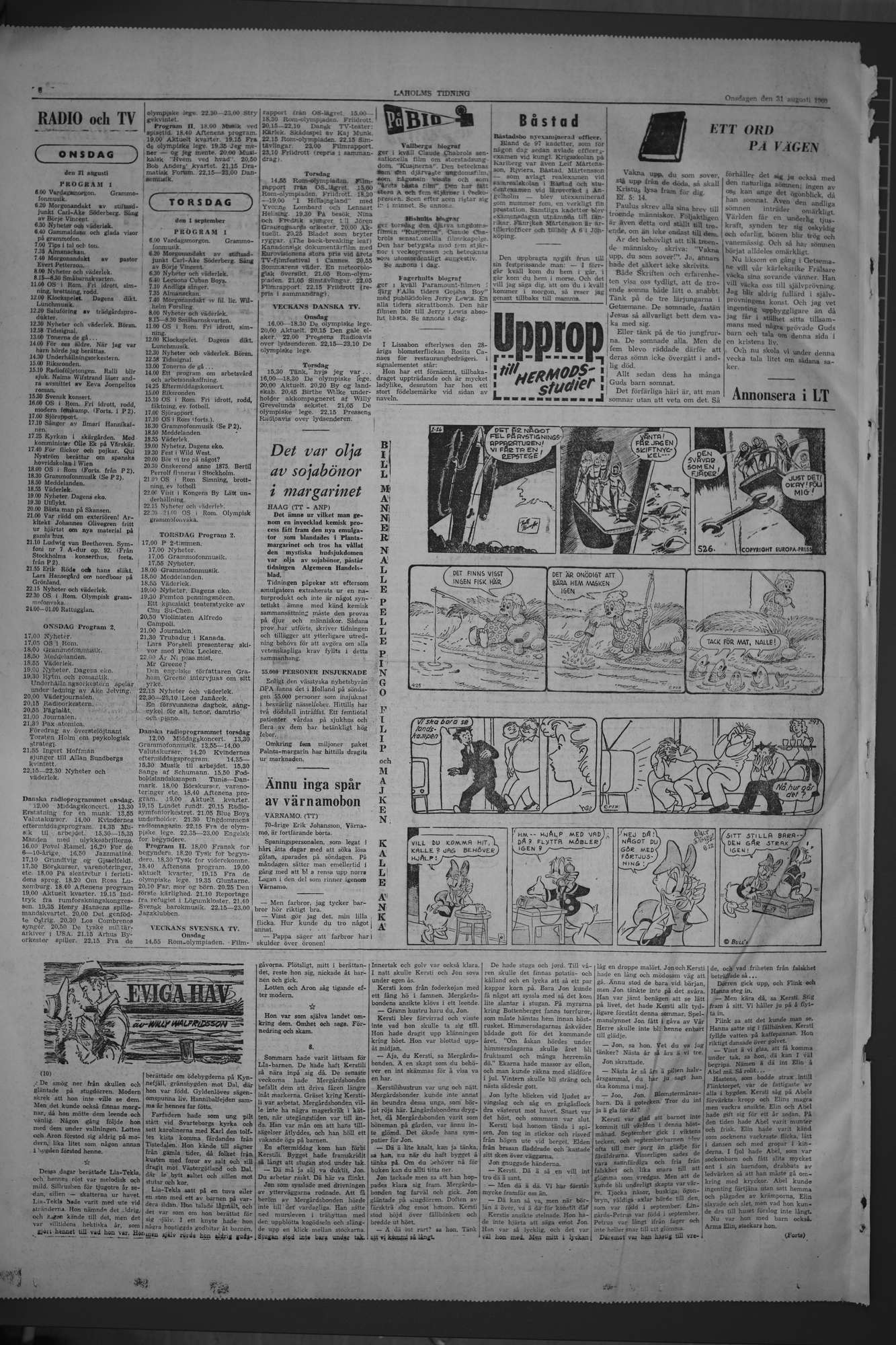 Laholms Tidning Onsdag 31 augusti 1960, sida 6