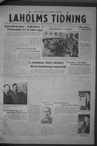 Förstasidan, Torsdag 31 mars 1960
