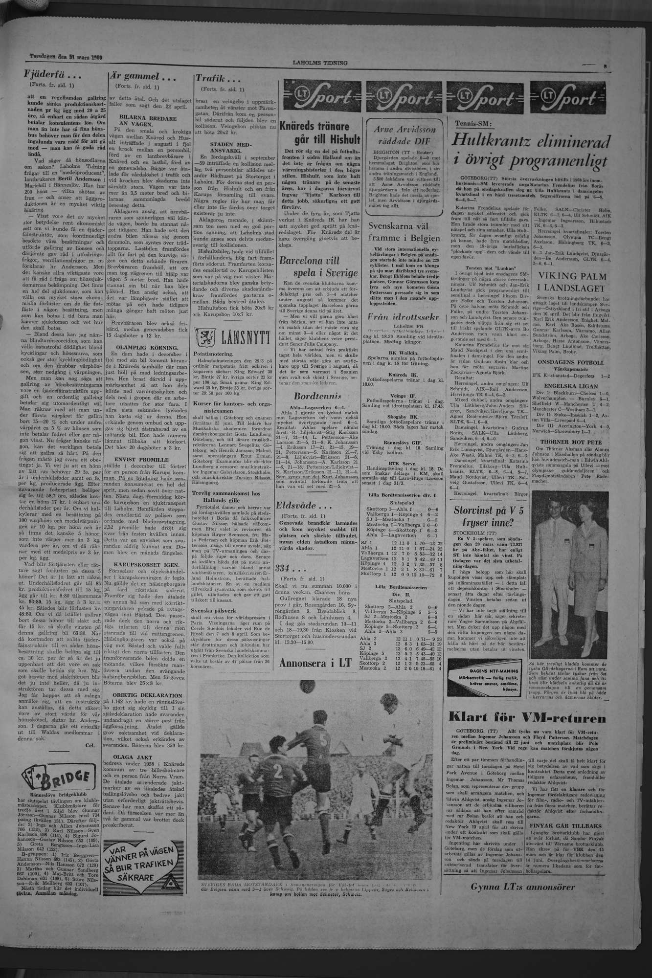 Laholms Tidning Torsdag 31 mars 1960, sida 5