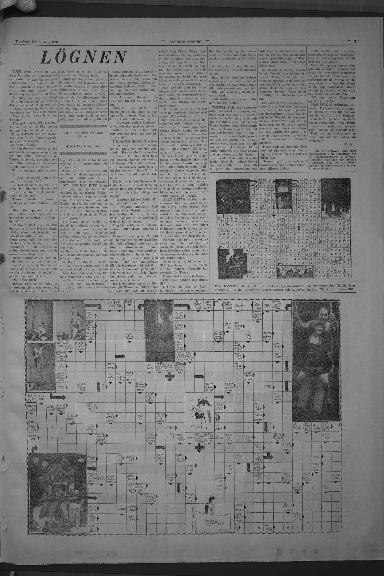 Laholms Tidning Torsdag 31 mars 1960, sida 7
