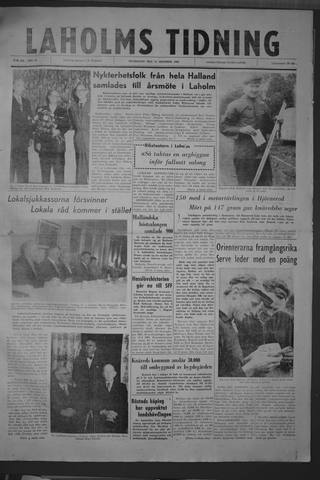 Förstasidan, Måndag 31 oktober 1960